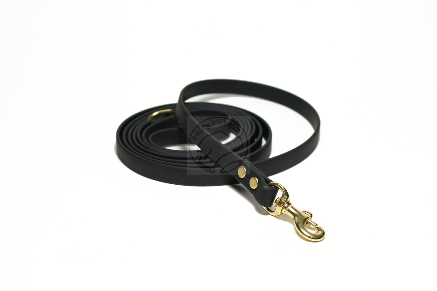 Jet Black Biothane Small Dog Leash
