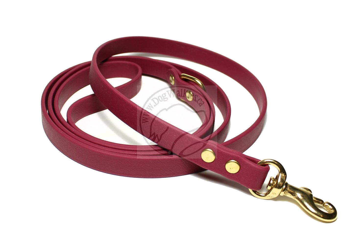 Wine Merlot Biothane Small Dog Leash