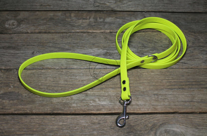 Neon Yellow Biothane Small Dog Leash