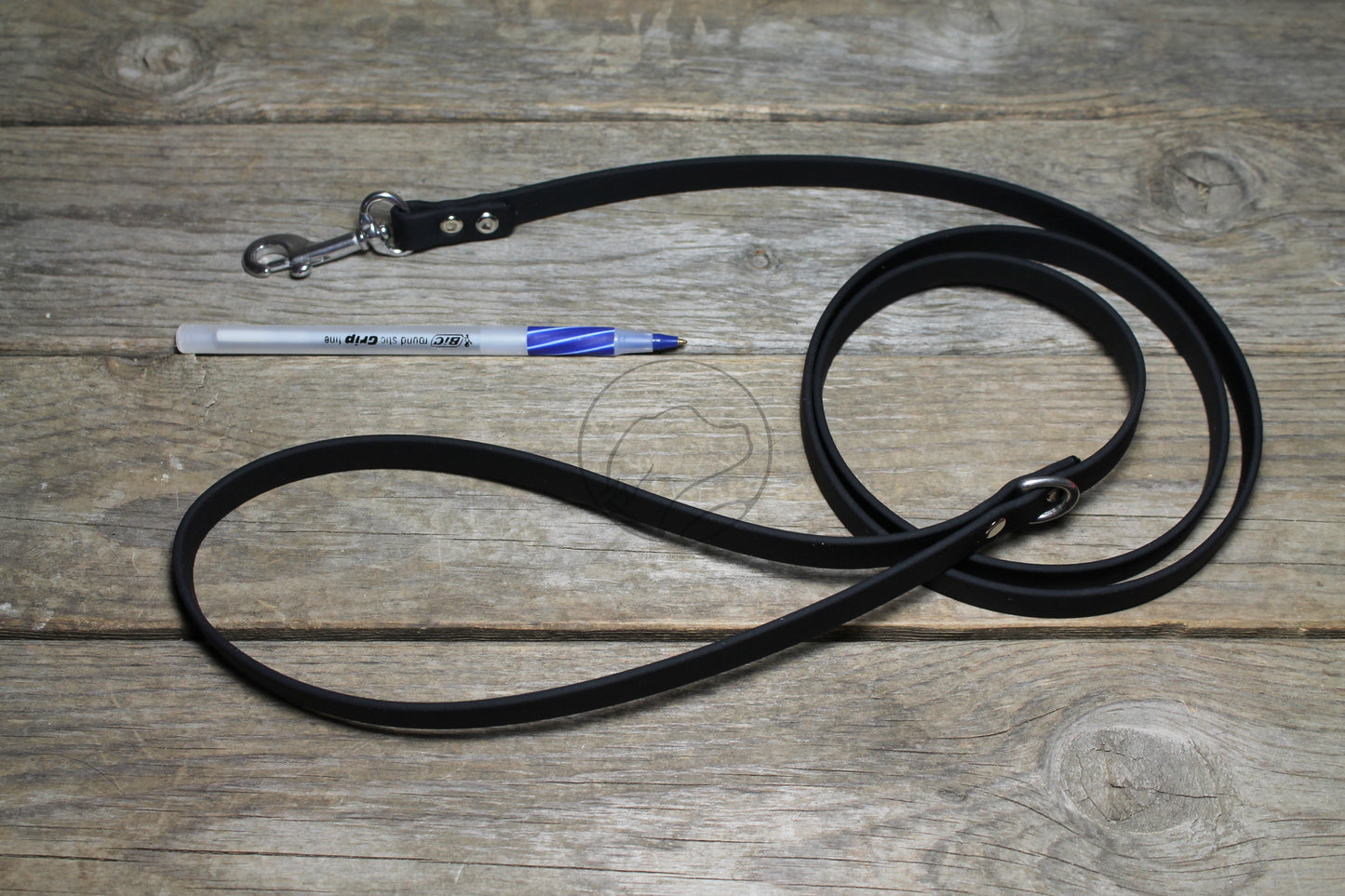 Jet Black Biothane Small Dog Leash