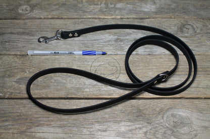 Jet Black Biothane Small Dog Leash
