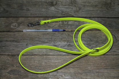 Neon Yellow Biothane Small Dog Leash