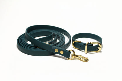 Pine Green Biothane Small Dog Collar - 1/2" (12mm) wide