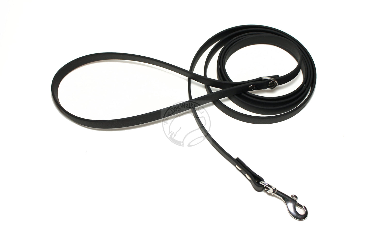 Jet Black Biothane Small Dog Leash