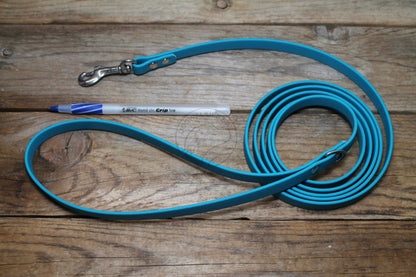 Oasis Blue Biothane Small Dog Leash
