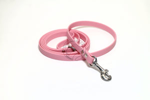 Bubblegum Pink Biothane Small Dog Leash 12mm (1/2") wide