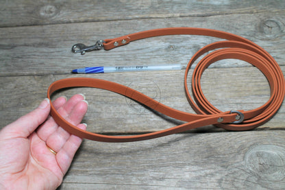 Caramel Brown Biothane Small Dog Leash