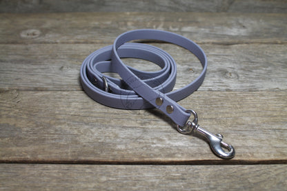 Stormy Grey or Gray Biothane Small Dog Leash