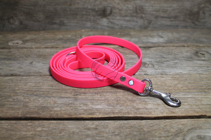 Neon Pink Biothane Small Dog Leash