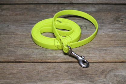 Neon Yellow Biothane Small Dog Leash