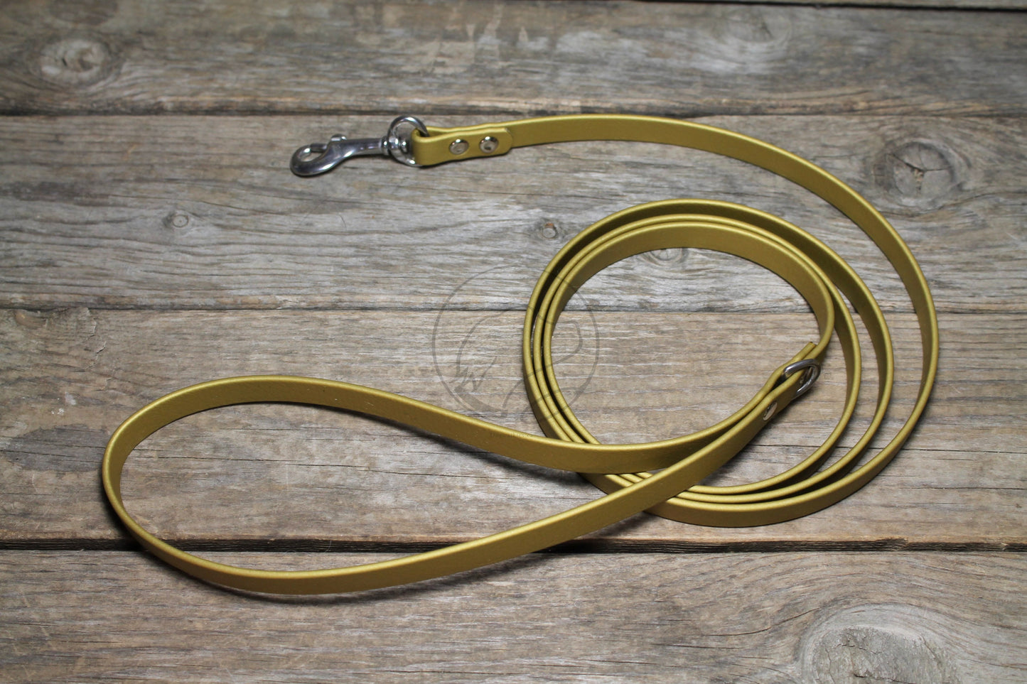 Gold Biothane Small Dog Leash