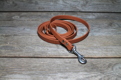 Caramel Brown Biothane Small Dog Leash