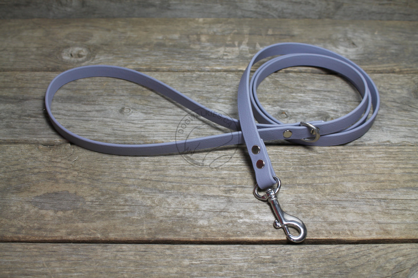 Stormy Grey or Gray Biothane Small Dog Leash