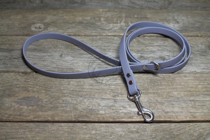 Stormy Grey or Gray Biothane Small Dog Leash