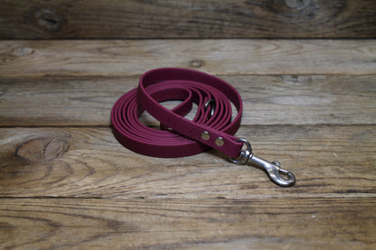 Wine Merlot Biothane Small Dog Leash