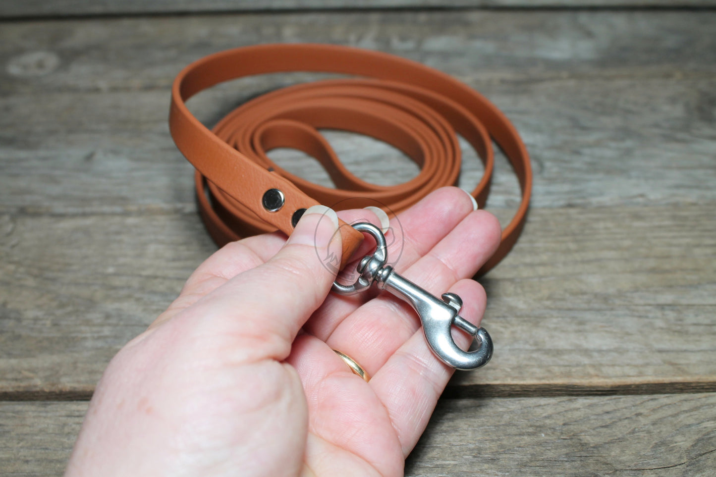 Caramel Brown Biothane Small Dog Leash
