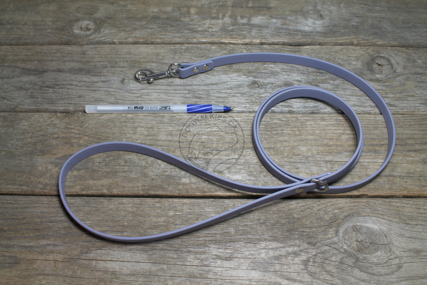 Stormy Grey or Gray Biothane Small Dog Leash