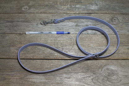 Stormy Grey or Gray Biothane Small Dog Leash