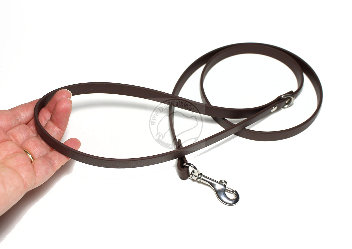 Dark Chocolate Brown Biothane Small Dog Leash