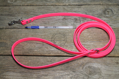 Neon Pink Biothane Small Dog Leash