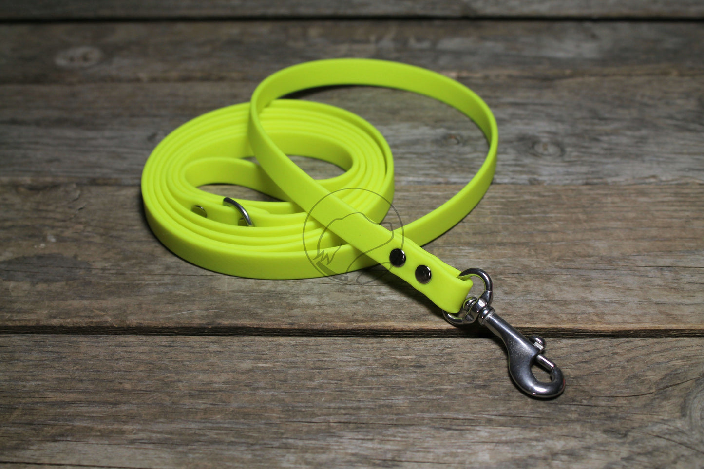 Neon Yellow Biothane Small Dog Leash