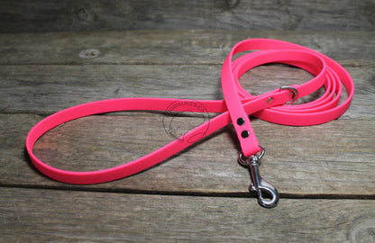 Thin Biothane Leash 1/2" (12mm) wide - waterproof leash - all colours