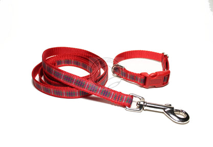 Fraser Clan tartan - dog collar
