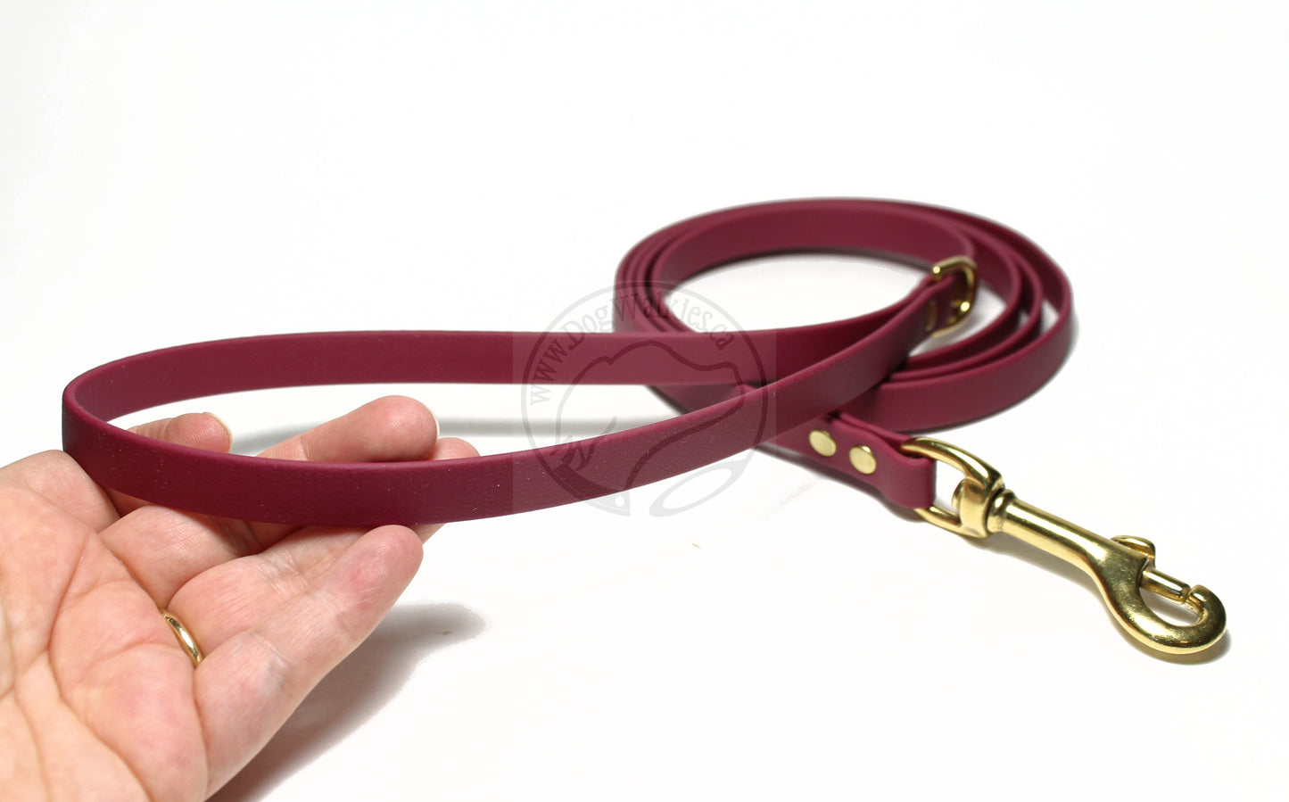 Thin Biothane Leash 1/2" (12mm) wide - waterproof leash - all colours
