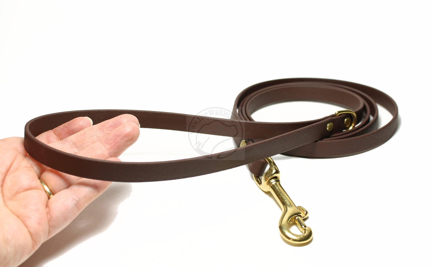 Dark Chocolate Brown Biothane Small Dog Leash