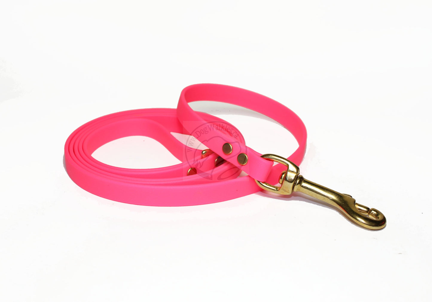 Neon Pink Biothane Small Dog Leash