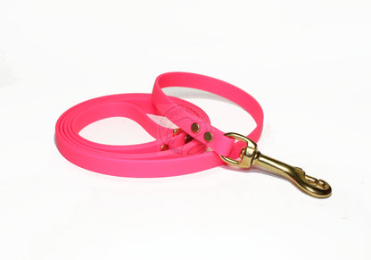 Neon Pink Biothane Small Dog Leash