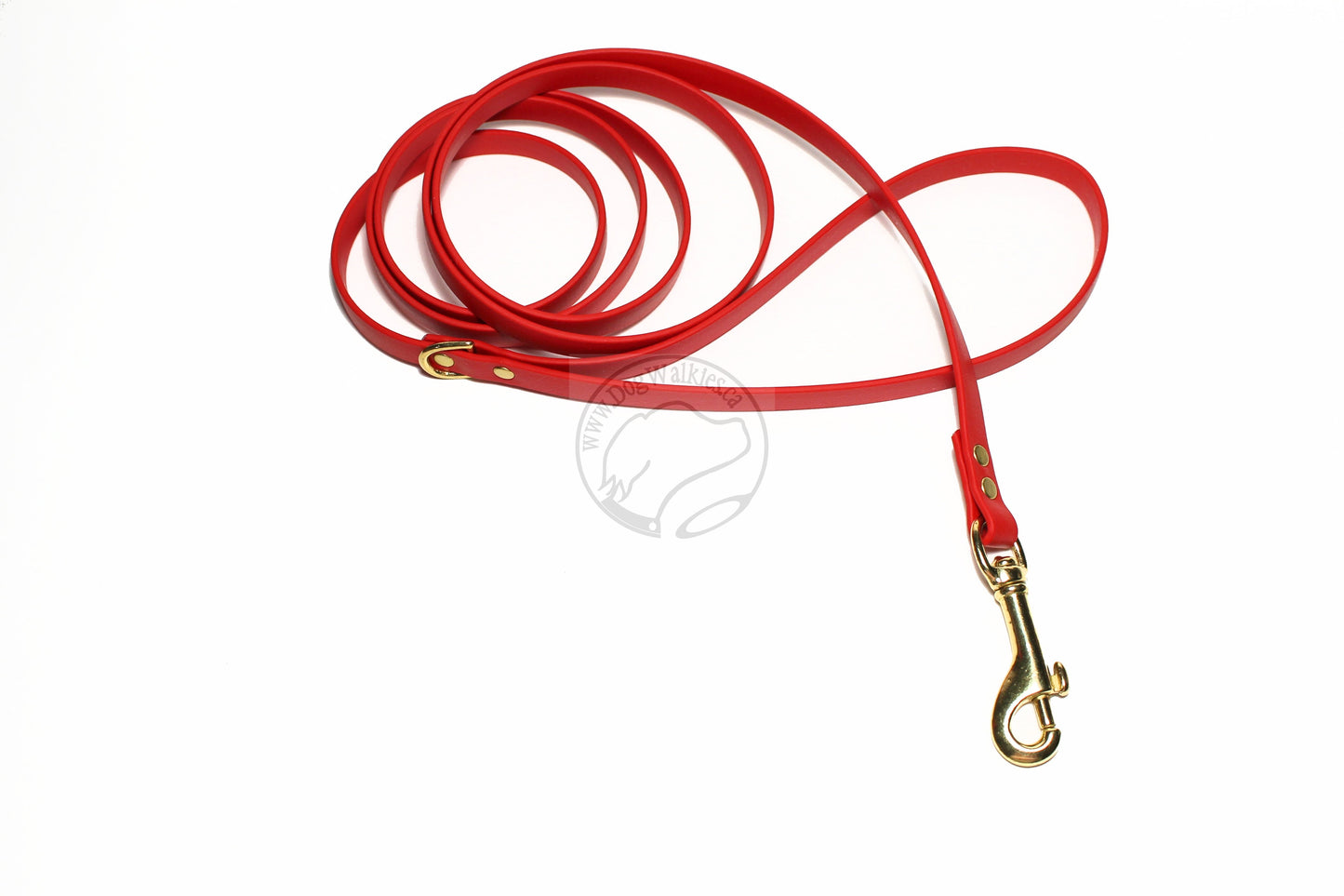 Poppy Red Biothane Small Dog Leash