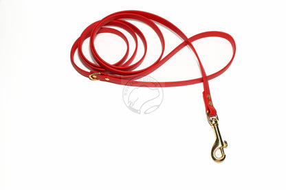 Poppy Red Biothane Small Dog Leash