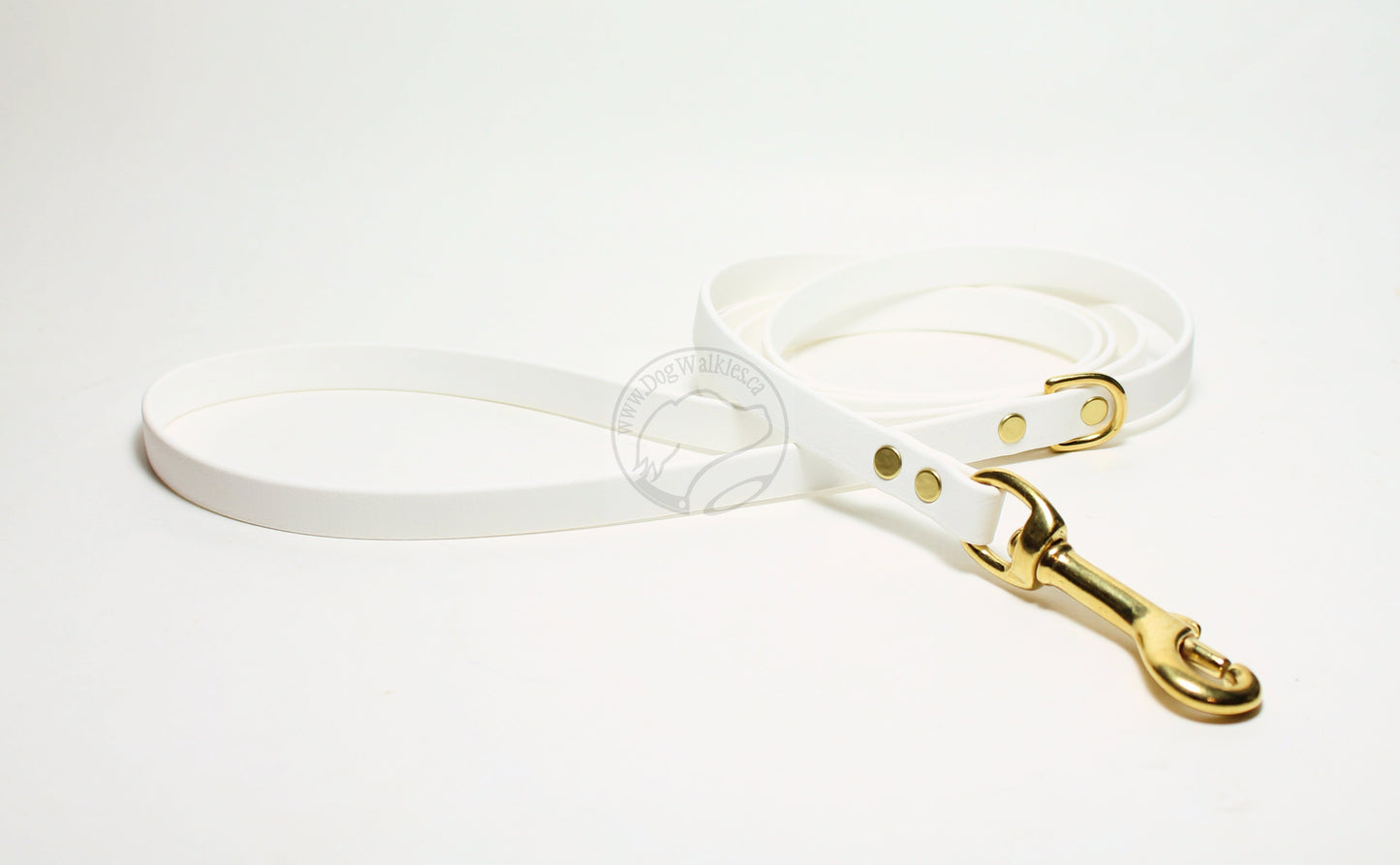 Snow White Biothane Small Dog Leash