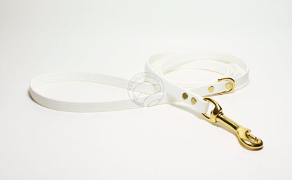 Snow White Biothane Small Dog Leash