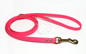 Neon Pink Biothane Small Dog Leash