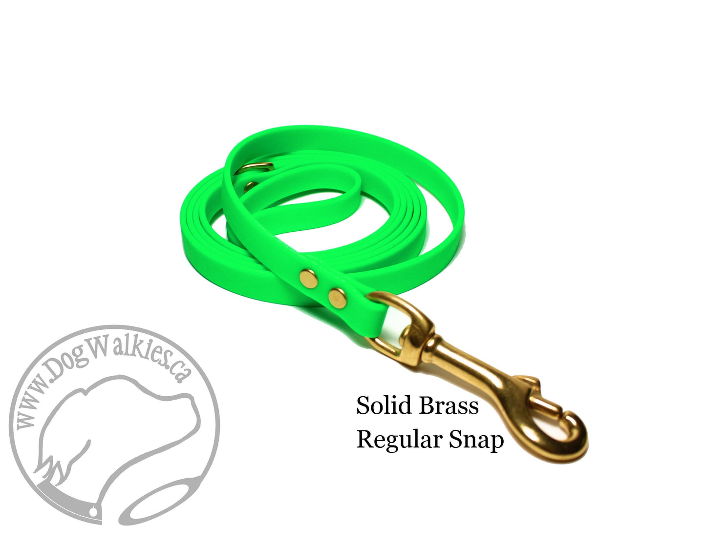 Neon Apple Green Biothane Small Dog Leash