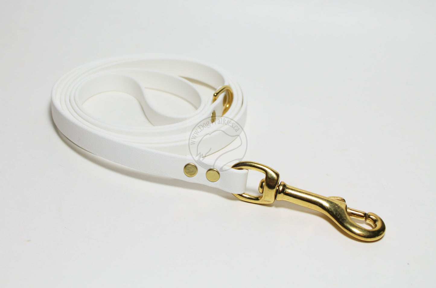 Snow White Biothane Small Dog Leash
