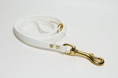 Snow White Biothane Small Dog Leash