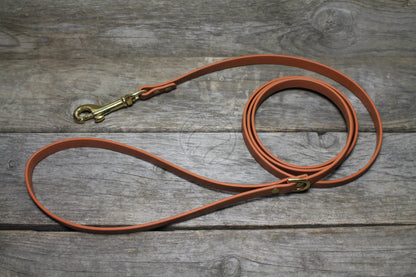 Caramel Brown Biothane Small Dog Leash