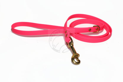 Neon Pink Biothane Small Dog Leash