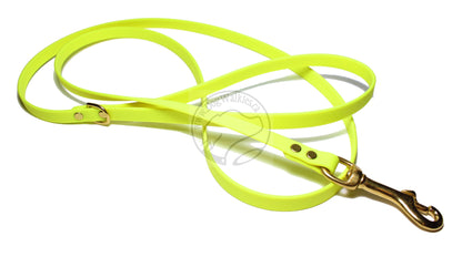 Thin Biothane Leash 1/2" (12mm) wide - waterproof leash - all colours