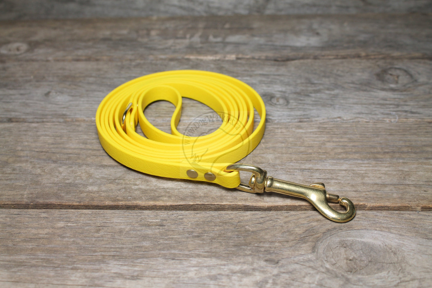 Sunflower Yellow Biothane Small Dog Leash