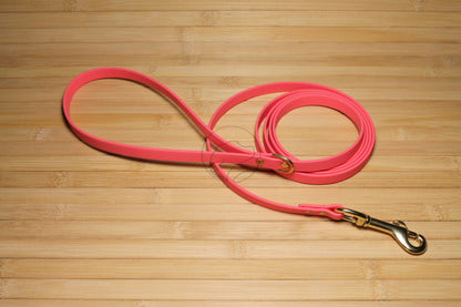 Thin Biothane Leash 1/2" (12mm) wide - waterproof leash - all colours