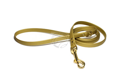 Gold Biothane Small Dog Leash