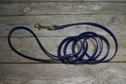 Thin Biothane Leash 1/2" (12mm) wide - waterproof leash - all colours