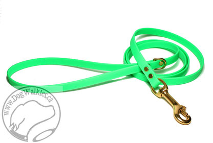 Neon Apple Green Biothane Small Dog Leash