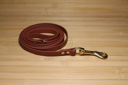 Milk Chocolate Brown Biothane Small Dog Leash