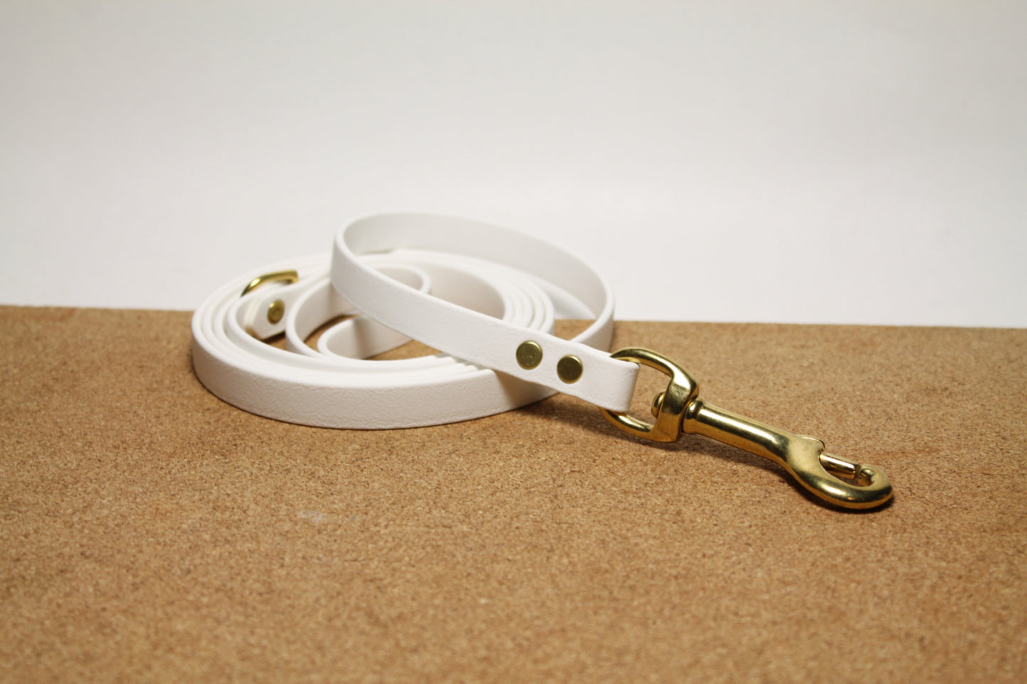 Snow White Biothane Small Dog Leash