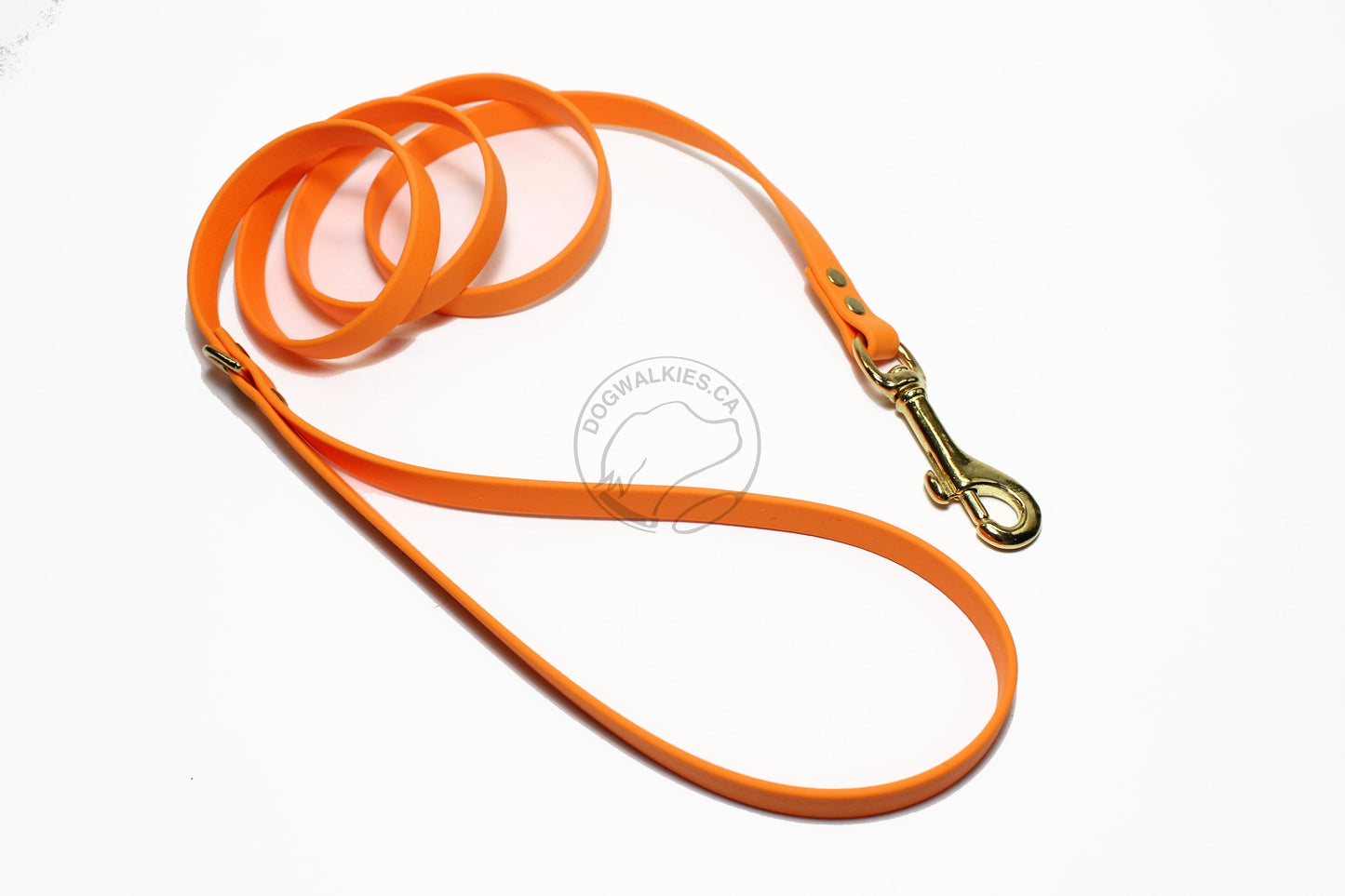 Thin Biothane Leash 1/2" (12mm) wide - waterproof leash - all colours